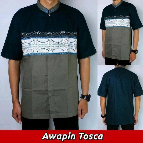 baju koko dewasa lengan pendek awapin