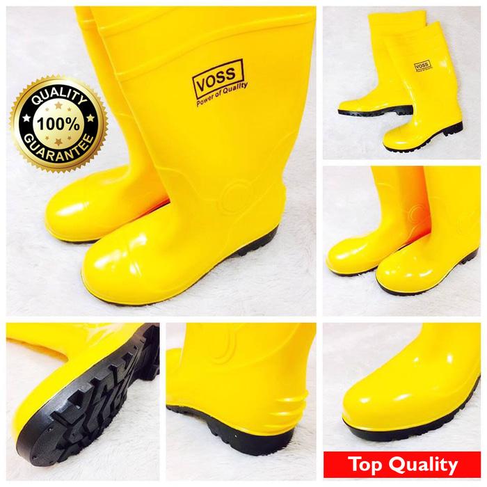 Sepatu Boots Karet Safety Kuning / Sepatu Proyek Lapangan