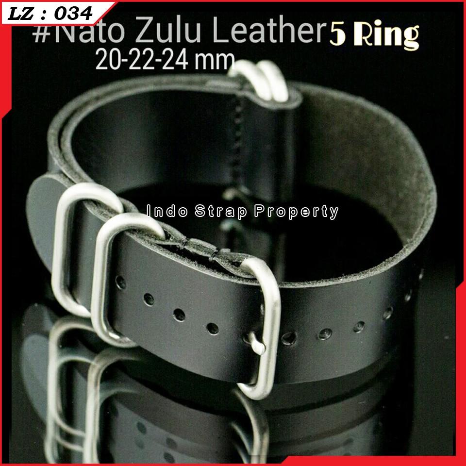 Strap Tali Jam Nato Zulu Leather Limited Edition Ring 5