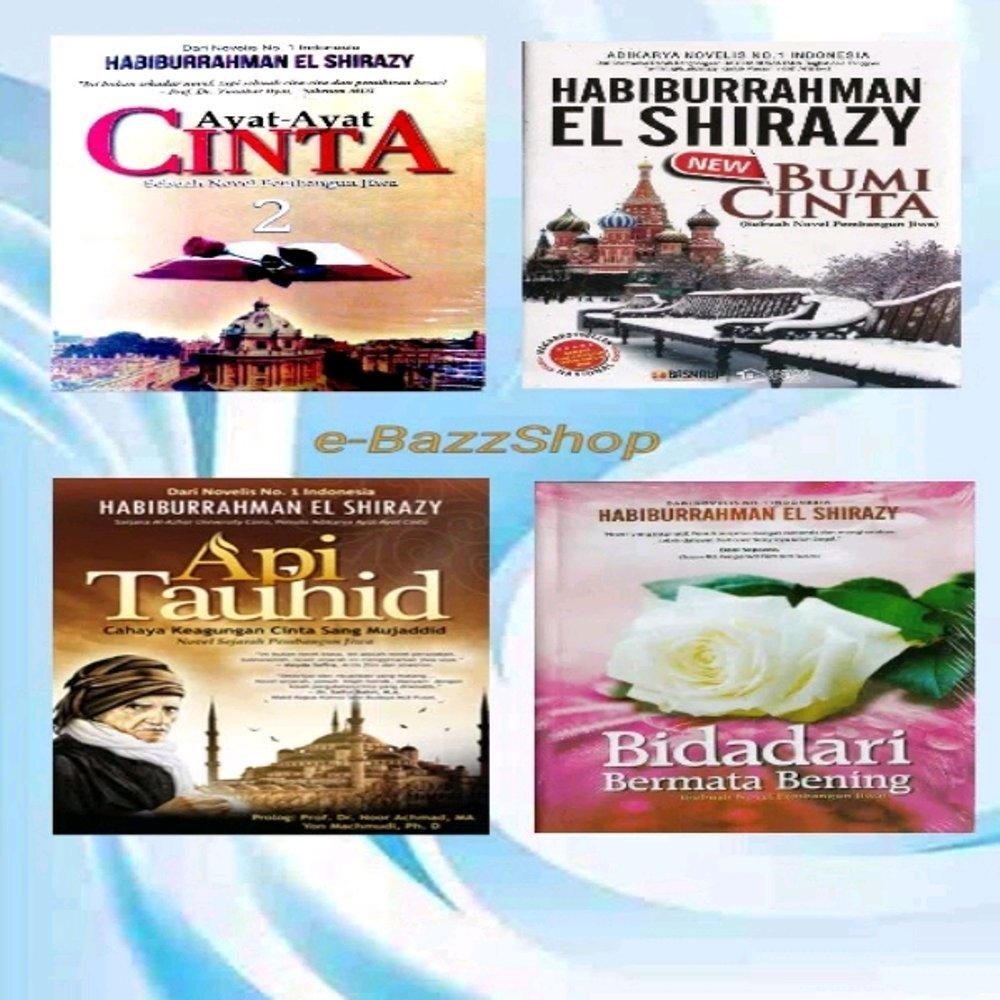 PAKET 4 NOVEL TAUHID BUMI CINTA AYAT AYAT CINTA 2 BIDADARI BERMATA BENING rama store Rumah_Buku