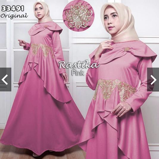 IndonesiaHeritage Fashion Busana Muslimah Muslim wanita Bordir (Real Pic) - Gamis Pesta Sabrina Bordir Mewah Elegan Glamour Premium dg Bros Cantik - Kondangan Muslimah Hijaber - Kebaya Pesta Modern Premium - Gaun Pesta Party Maxy Dress Sabrina ihrastika