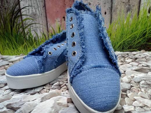 Sepatu Wanita Kets Casual Jeans SDS225 Januari 2019 - 2 Sepatu Wanita Kets Casual Jeans SDS225 - 2
