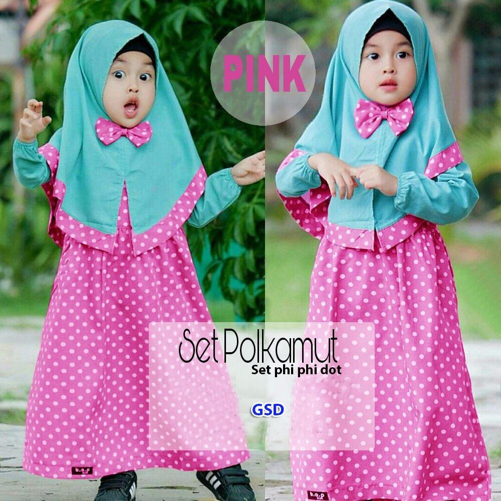 Wow keren - Baju muslim anak / maxi anak / gamis anak / muslim anak / dress anak muslim / phipi dot