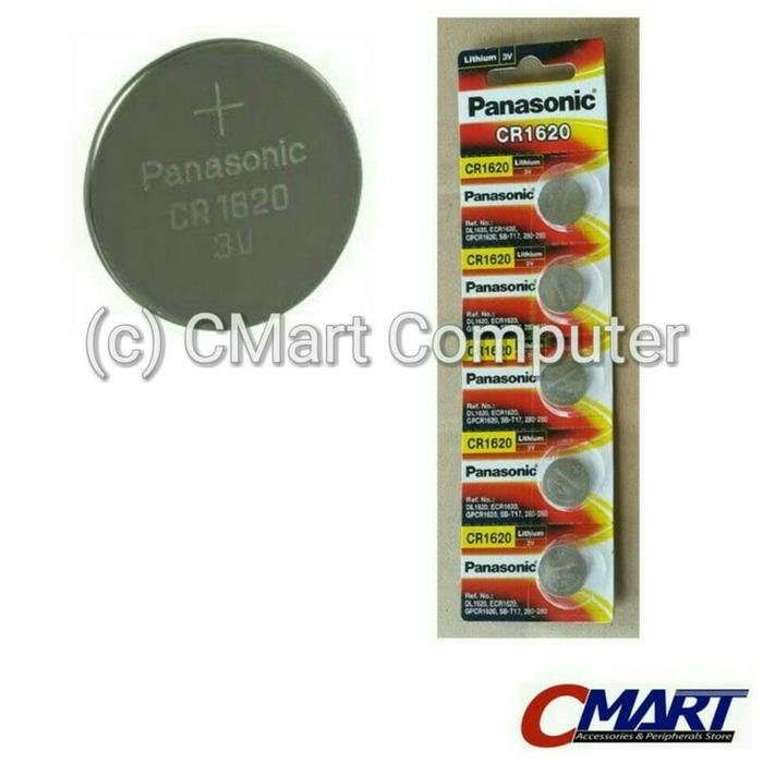 Panasonic CR1620 3 Volt Coin Lithium Cell Battery - PSC-CR1620
