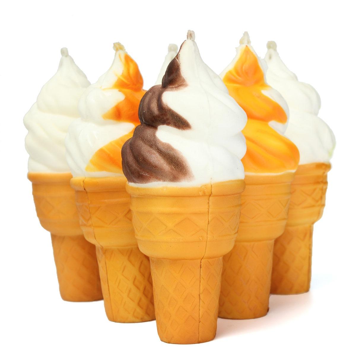 Squishy Jumbo-ice Cream Cone-Squishy Ice Cream Monas -+ 15cm (Random)
