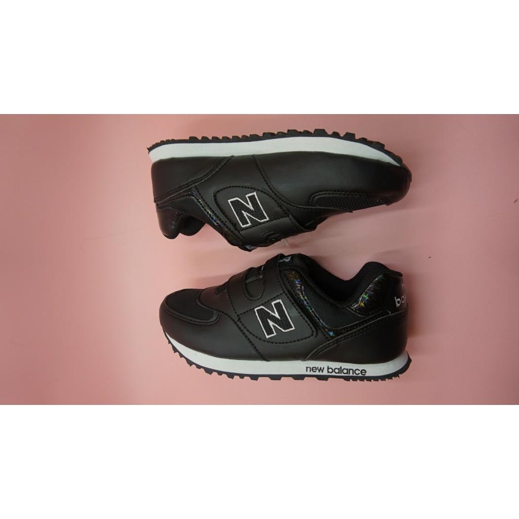 sepatu sekolah anak anak nb fullhitam sol putih