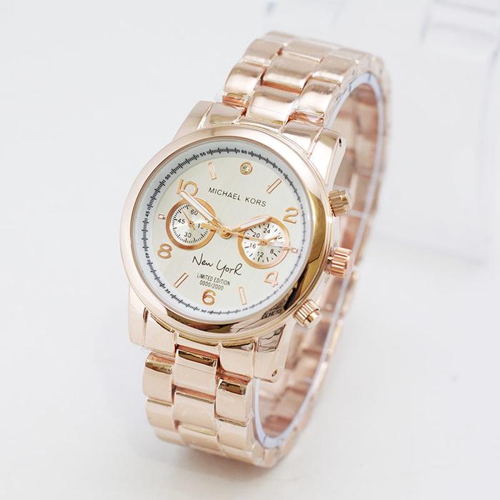 Jam Tangan Wanita / Cwe Michael Kors New York RoseGold