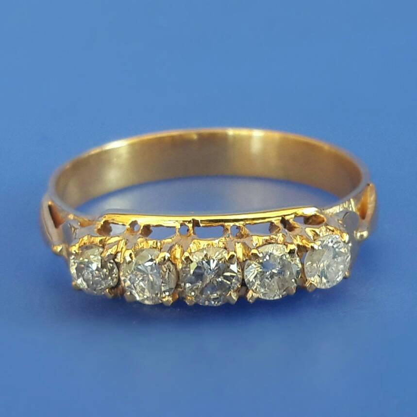 Hot NEW PROMO Cincin Berlian Natural Diamond Ring Emas Kuning 40 %