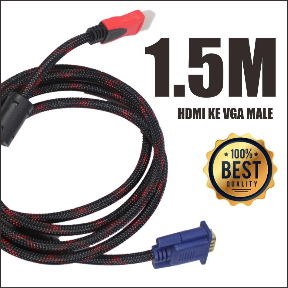 WEITECH Kabel Hdmi To Vga 1.5m Standart BUKAN CONVERTER HDMI TO VGA weitech kabel hdmi to vga 1.5m standart bukan converter hdmi to vga