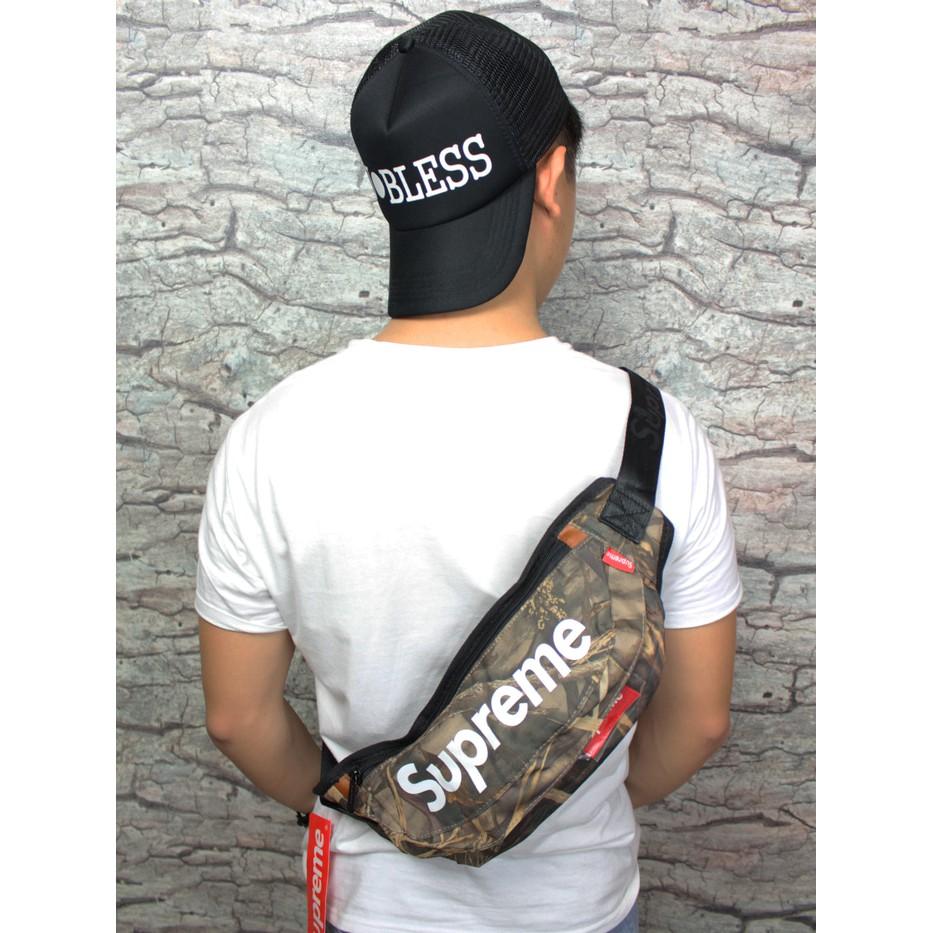 Tas Selempang / Waist Bag Motif Supreme Distro Import Murah - Zgsvng