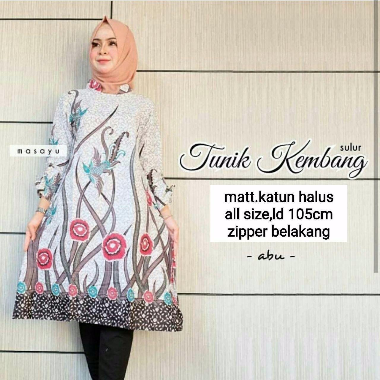 Baju Atasan Batik Wanita Tunik Batik Seragam Batik Kerja