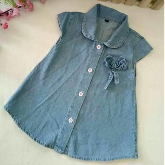 Dress Tunik Anak Soft Jeans Premium