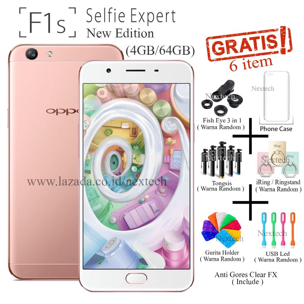 Oppo F1s New Edition - Selfie Expert - Ram 4GB - 64GB - Rose Gold