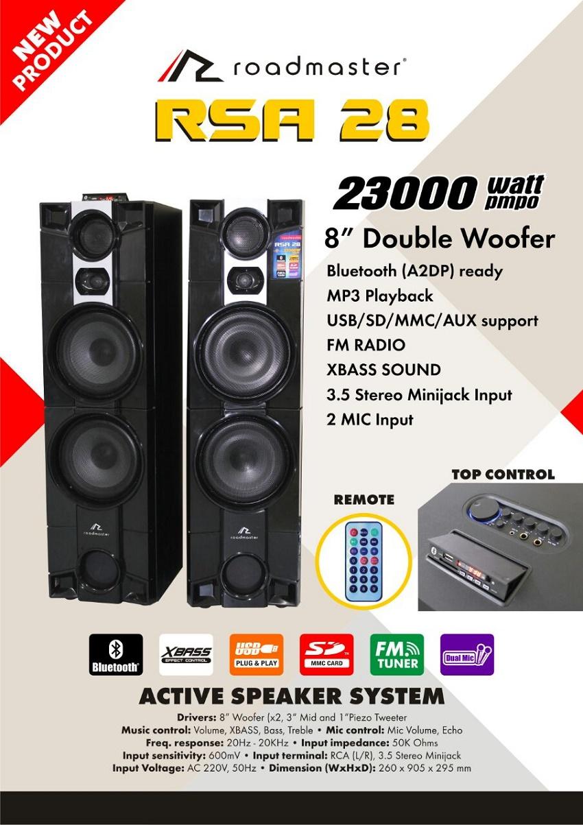 speaker aktif roadmaster bass 28