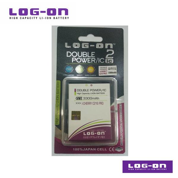 LOG-ON Battery For i-Cherry C216 Pro - DoublePower & IC - Garansi 3 Bulan