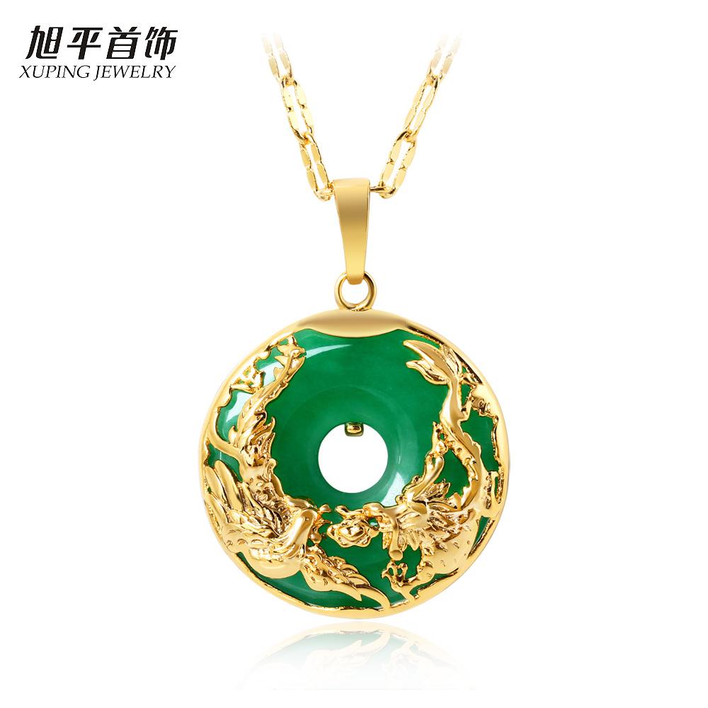 XUPING JEWELRY Kalung Retro Buatan Manusia Liontin Perempuan Miniatur