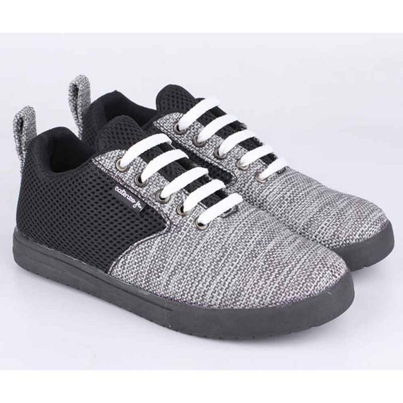 Ukuran 33-37 Sepatu Casual Sneakers Anak Laki-Laki Cowok Tali Hitam Komb CTF 011 CR