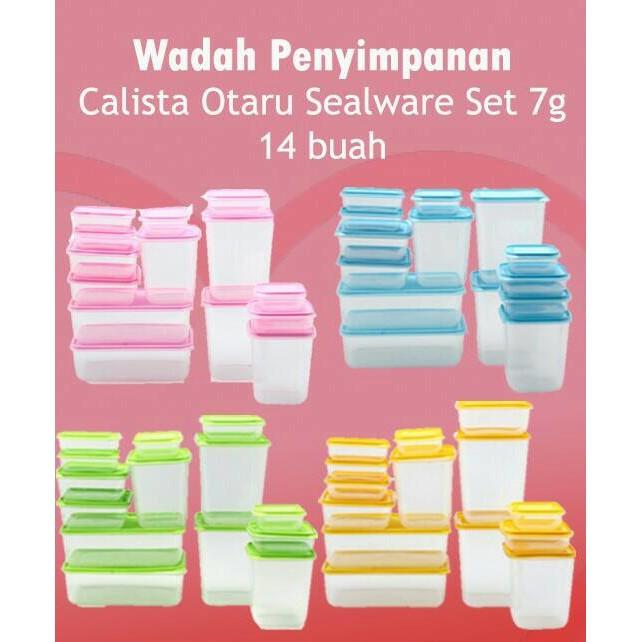 Set Toples Kotak Makan Calista Otaru 7G 14Pcs Murah - Liiqj6
