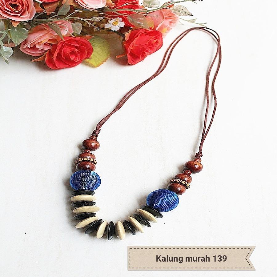 Rajanya Murah Kalung Wanita bahan kayu cantik