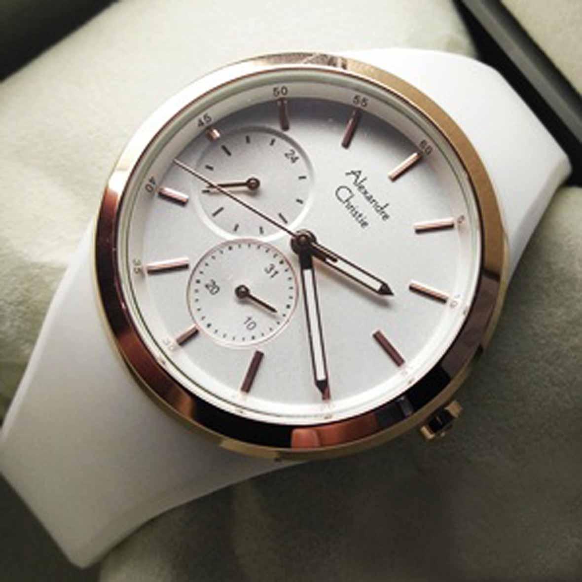 CIPITIHOLIC Alexandre Christie AC2663 Wanita Jam Tangan Fashion Prestige Wanita - Tali Karet