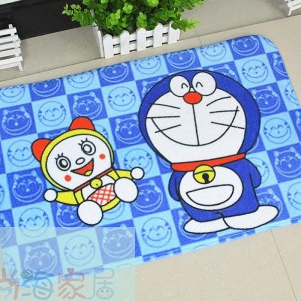 Keset Karakter UK.40x60 cm DORAEMON Biru Bahan Halus BERKUALITAS