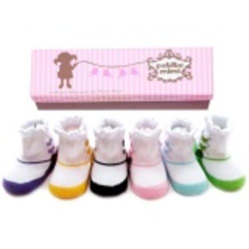 Petite Mimi Socks 6 Packs (12-24M) Ruby