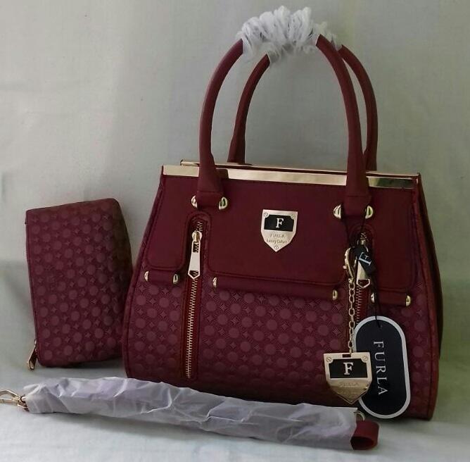 Tas Shoulder Bag Branded Wanita Cantik Berkelas 011 KW 1 Tas Wanita Furla Marun