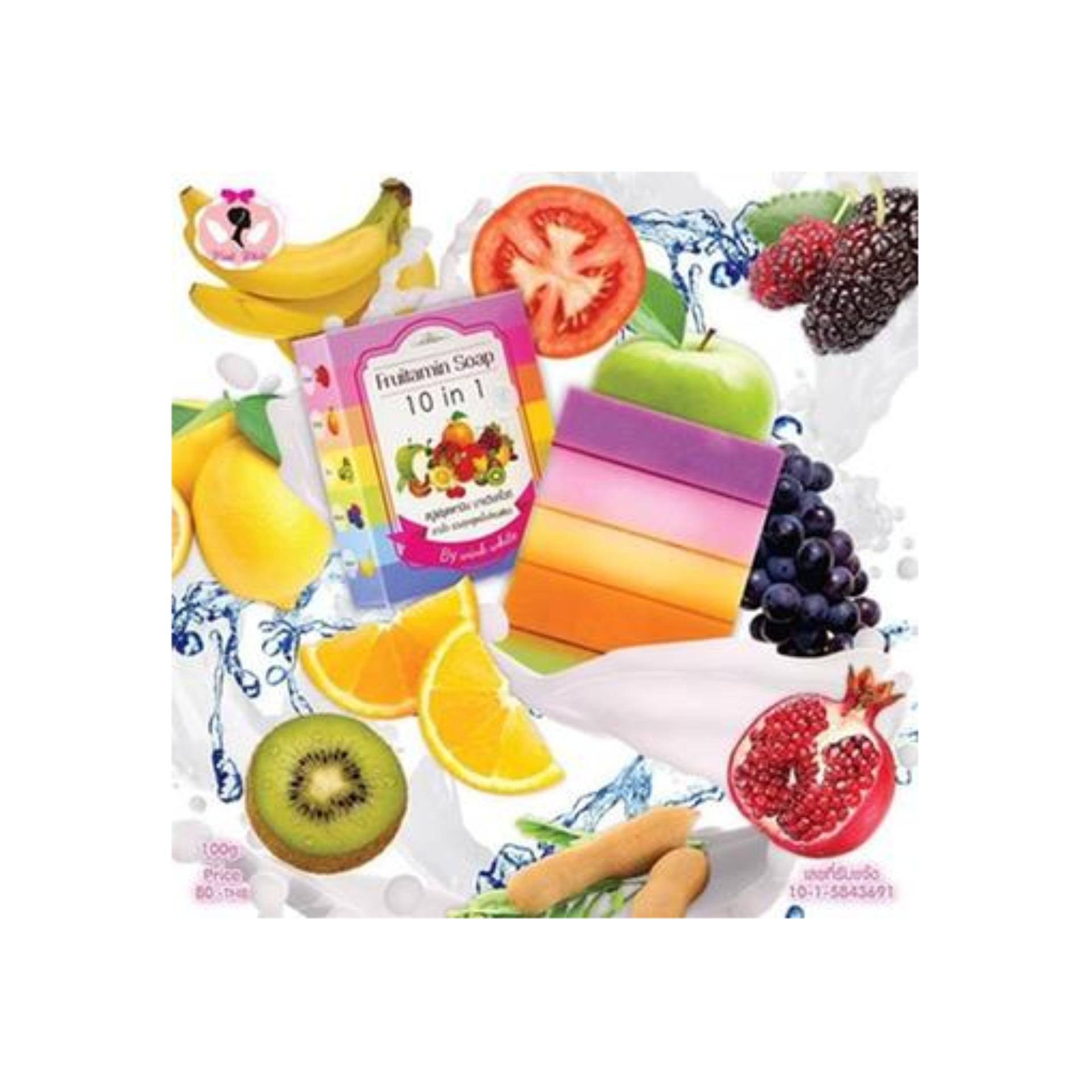 Best Seller SABUN PEMUTIH Fruitamin Soap 10in1 by Wink WHite / Original Thailand