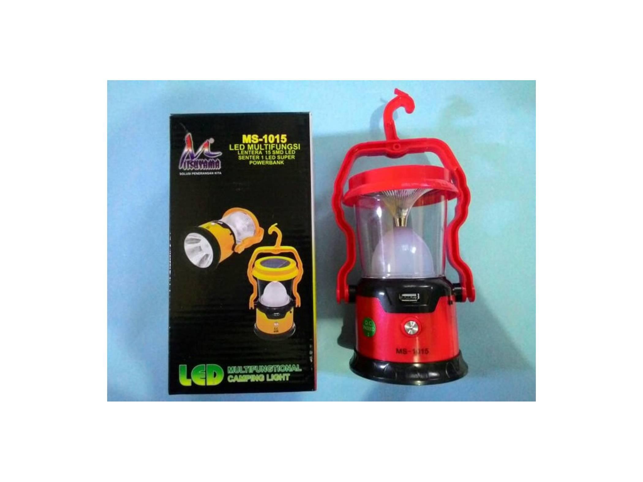 Lampu Sorot Gantung Power Bank Solar Cell Survival Emergency 2000mAH