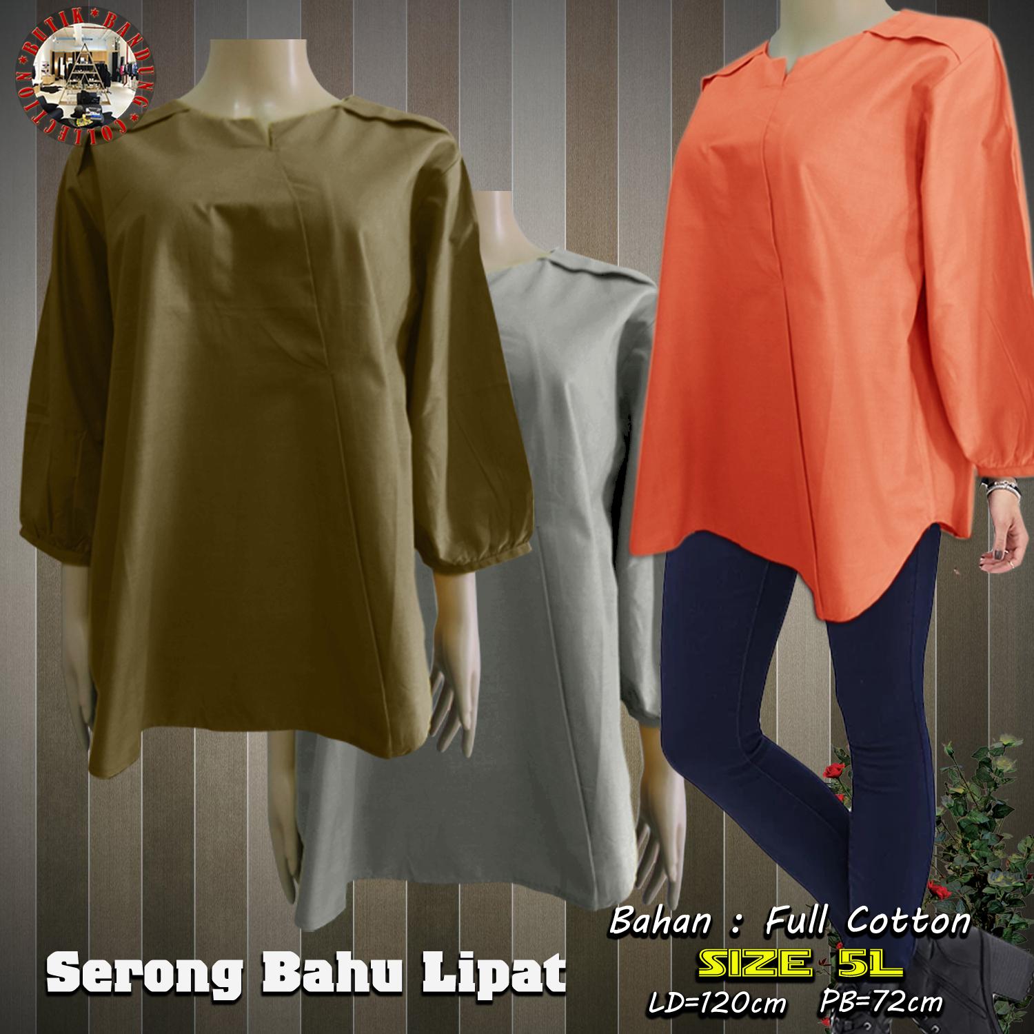 Fitur Baju Atasan Wanita Blouse Wanita Atasan Katun Paris Kimono Baju Atasan Wanita Blouse Wanita Atasan Katun Paris Serong Bahu Lipat Jumbo