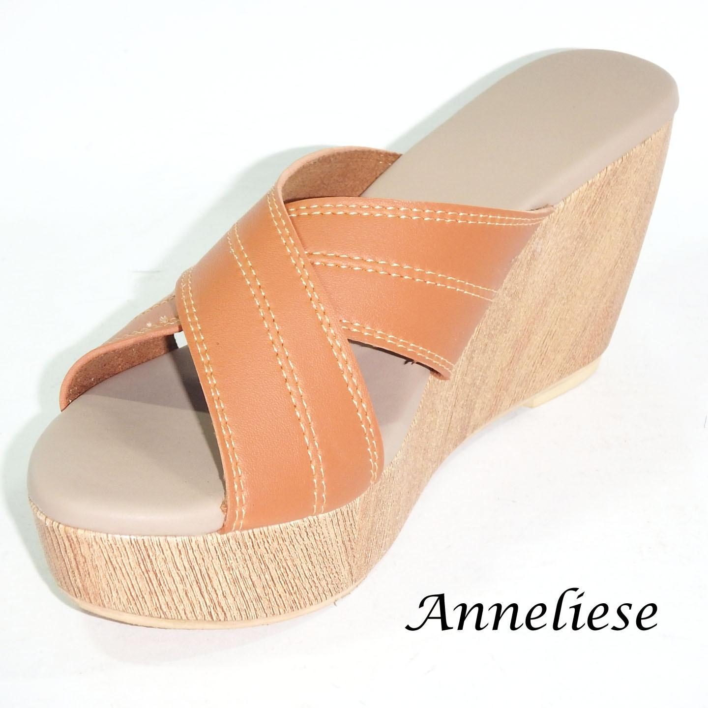 Kelebihan Binev Sendal Wedges Wanita Br 015 Tan Terkini Daftar Anneliese Sendal Wedges Wanita Indira Tan