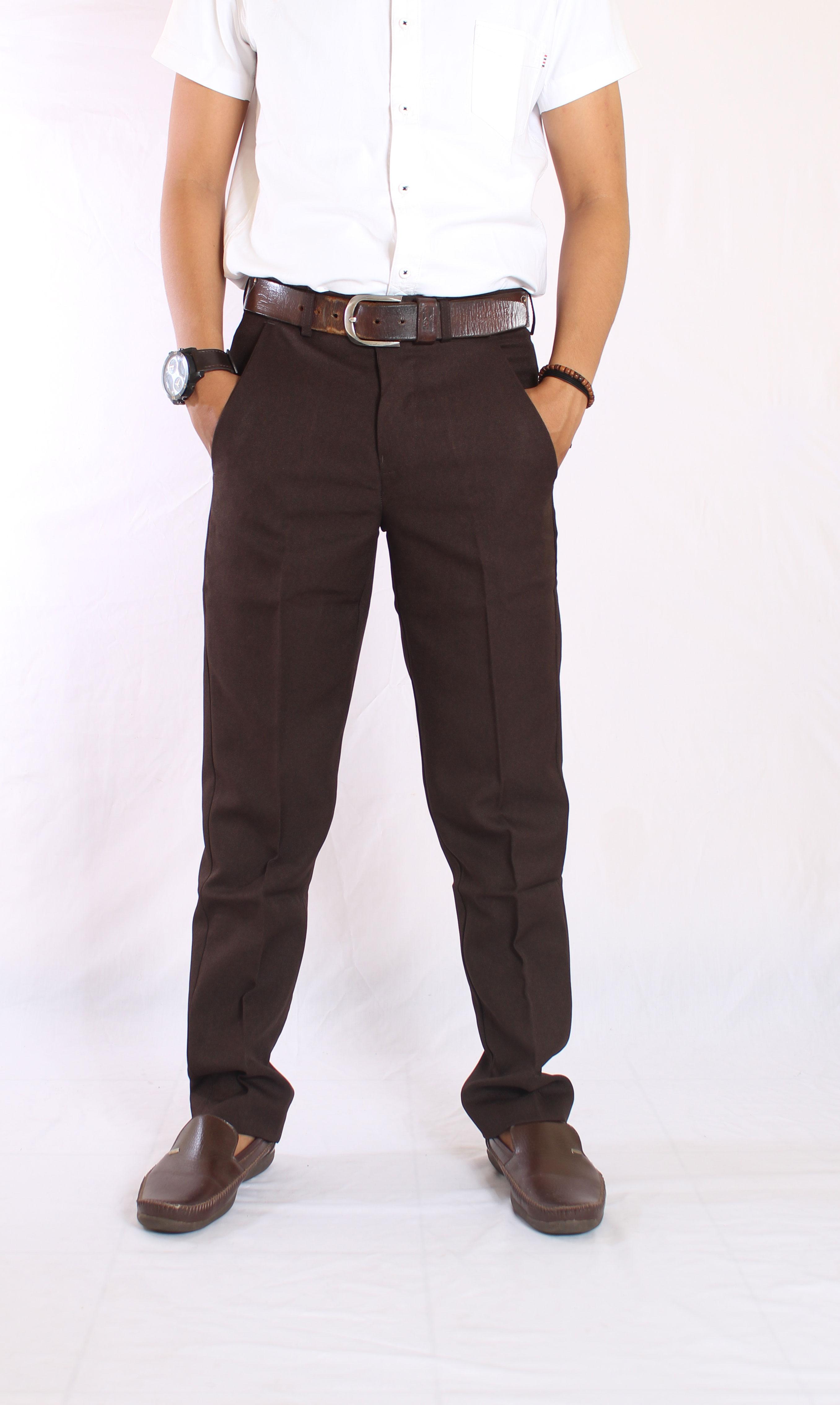 Fitur It Celana Kantor Pria Cokelat celana Kantor Slim Fit Pria Detail Gambar it celana kantor pria cokelat celana kantor slim fit pria celana sopan pria premium Terbaru