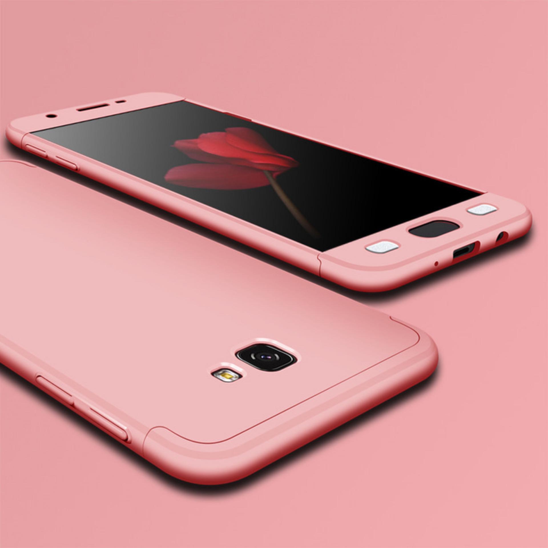 360 Protection Slim Matte Case Untuk Samsung A5 2017 / A520 - Pink