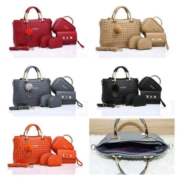 TAS BATAM BRANDED VALENTINO 5IN1 BK411#