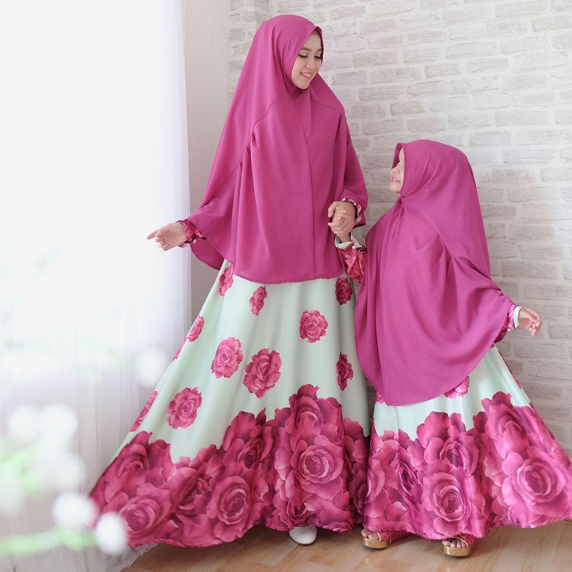 COUPLE IBU ANAK SYARI CANTIK PLUS KHIMAR