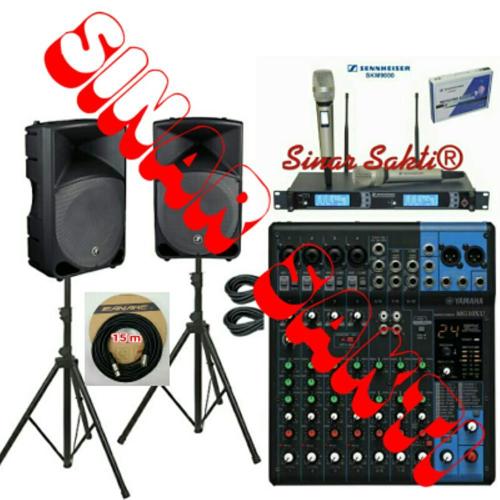 Paket Sound System Outdoor Indoor Yamaha Mackie 15 Inch Aktif