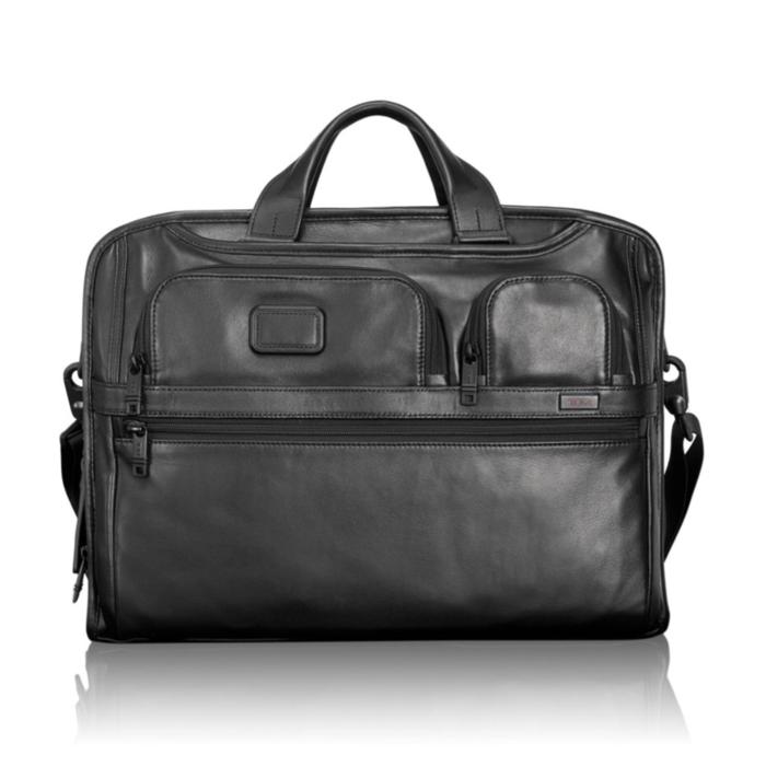 Tas TUMI Alpha 2 Compact Large Screen Laptop Leather Brief