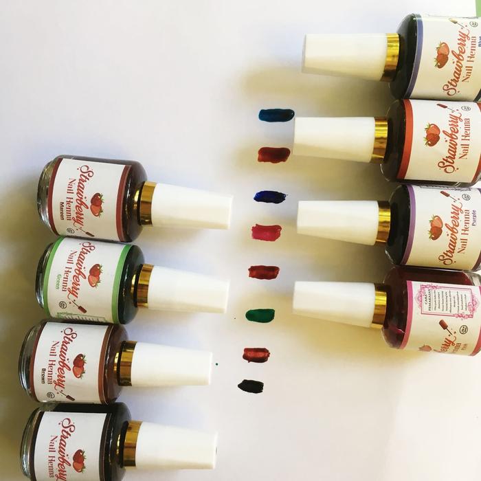 Strawberry Nail Henna All Color Semua Warna Kutek Halal Hena Januari 2019 - 3 Strawberry Nail Henna All Color Semua Warna Kutek Halal Hena - 3