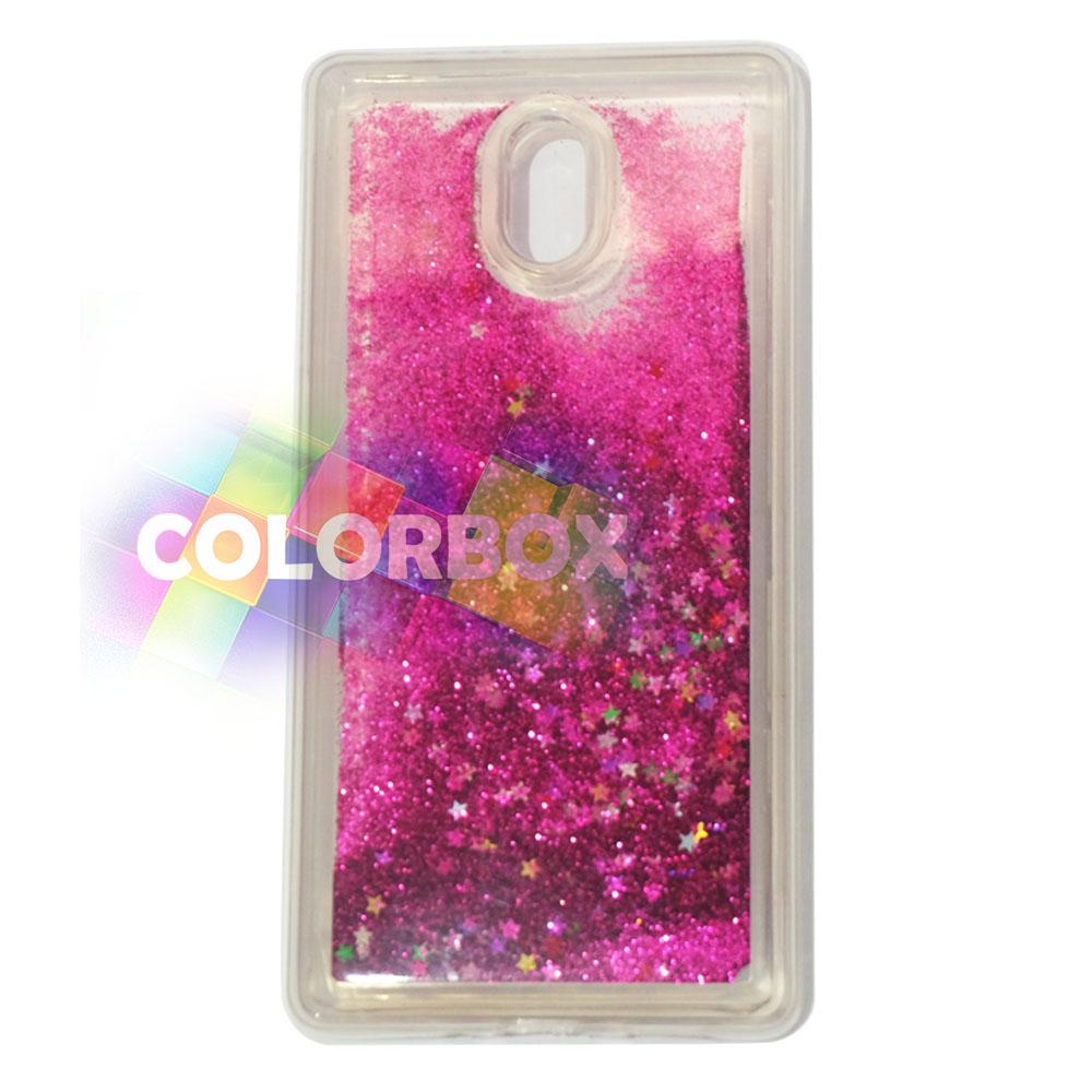 MR softshell Water Glamour Nokia 3 / Soft Case Glitter Nokia 3 / jelly Casing Nokia 3 / Silikon Case Hp / Case Water Glitter - Pink Tua
