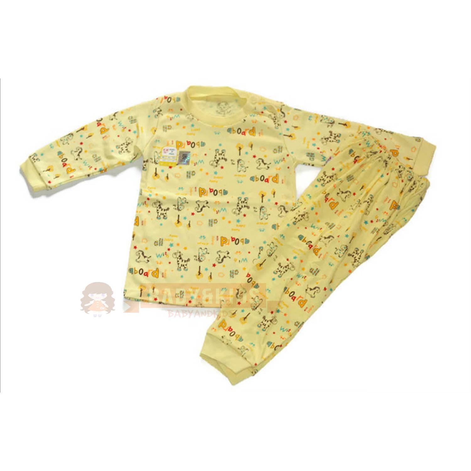 BajuAnakanak Setelan Baju Tidur Piama Anak Soft Katun BERSNI Murah Karakter zebra