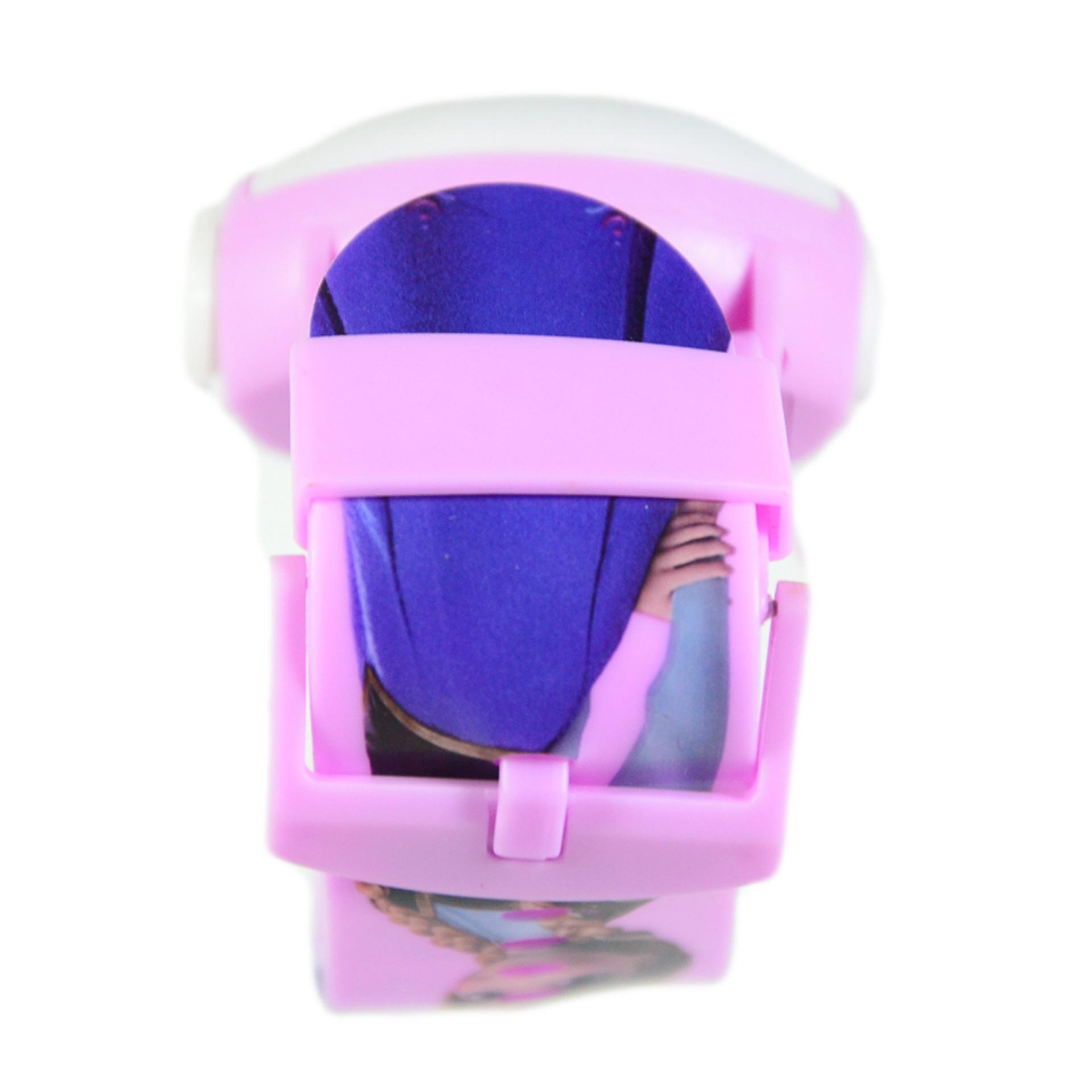 DnB Collection Jam Tangan Anak Proyektor Kotak Frozen - Pink Muda - 4 .