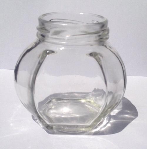 Botol Toples Selai Kaca 210ml : Oval & Segidelapan, TANPA Penutup