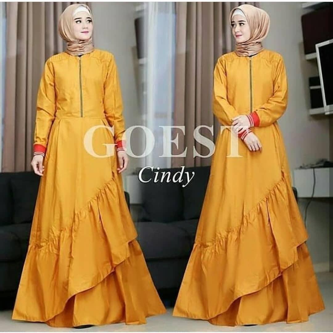 Baju Cindy Dress Balotely Panjang Balotelly Hijab Casual Pakaian Muslim Wanita Muslim Modern Terbaru Termurah 2018