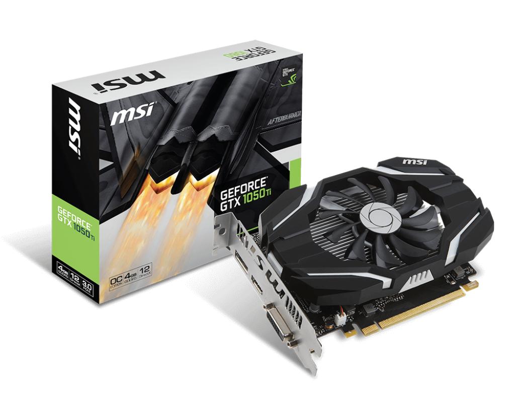 VGA CARD MSI GTX 1050 TI 4G OC V1