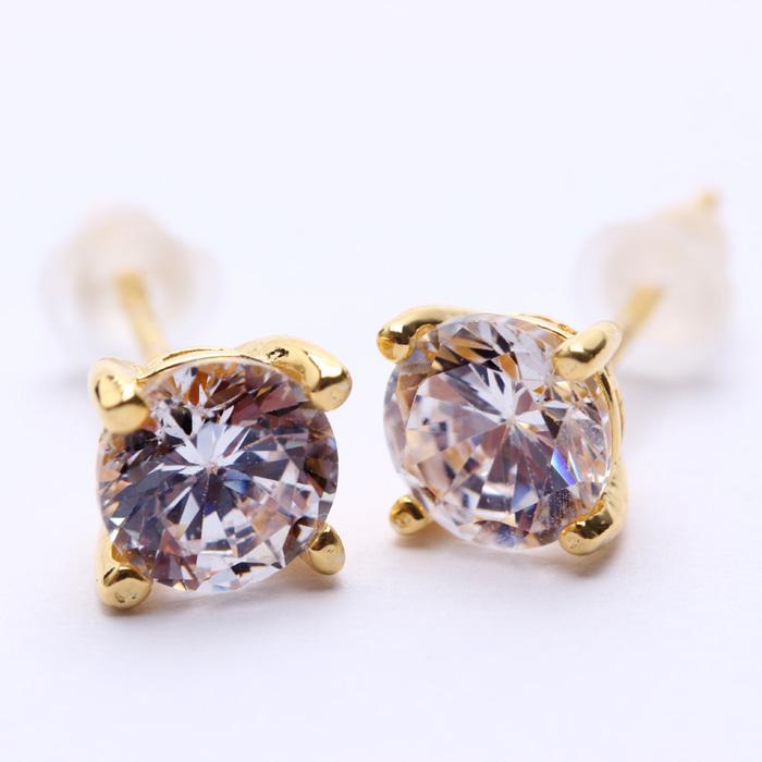 Anting Perak EMAS PUTIH ASLI KOREA - EAR 062 (Garansi 6 Bulan)