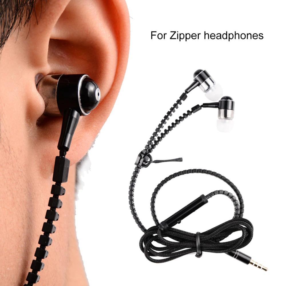 Headset Model Jaket Zipper Earphone for Samsung Vivo Xiaomi Oppo All Smartphone Type .