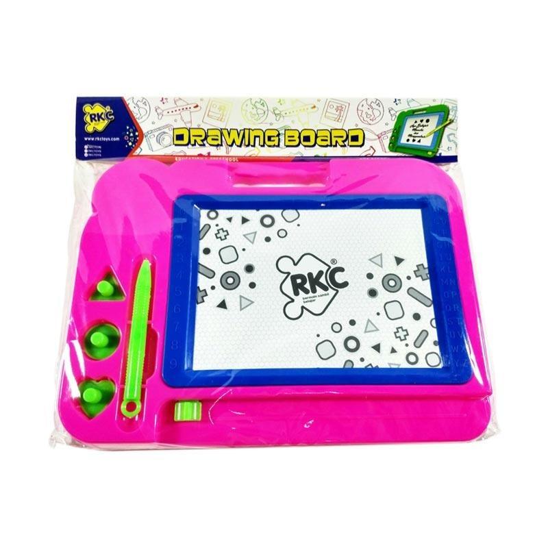 Pink Mainan Papan Tulis Magnet / White board