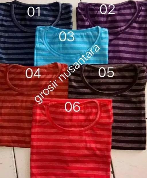 Kaos Stripe O-nek Januari 2019 - 2 Kaos stripe o-nek - 2