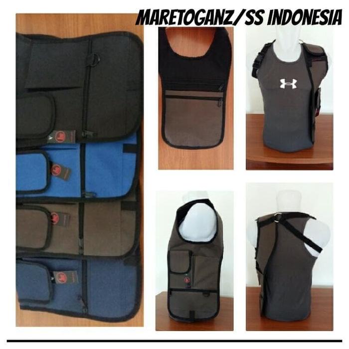Tas Tas Selempang Branded Wanita Cantik Berkelas Tas Promo gadget pundak bahu army polisi FBI agen 007 bag organizer - Hitam