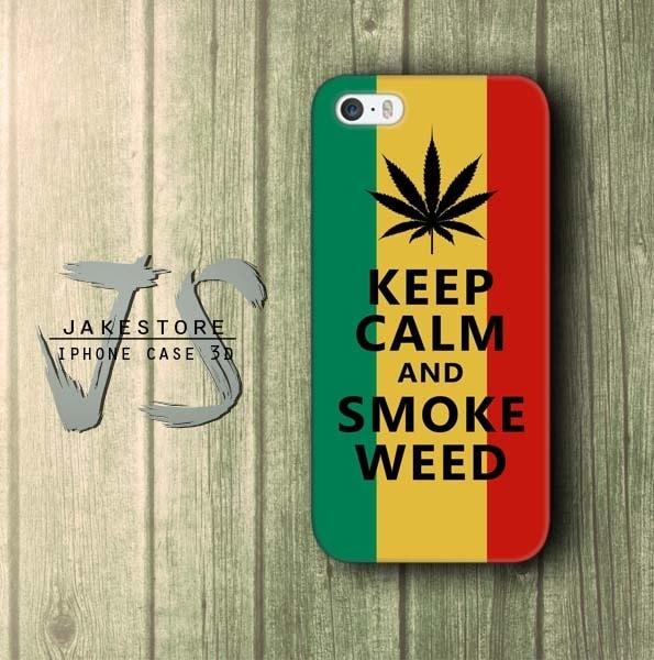 Case Samsung J7 2017 Keep Calm Smoke Weed Rasta Reggae Theme Hardcase